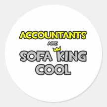Accountants Are Sofa King Cool Sticker