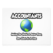 Accountants...Making the World a Better Place Personalised Invitations