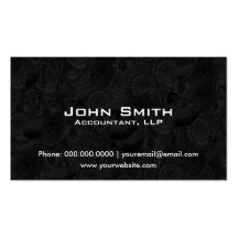 Accounting Financial Business Card Modern Pattern