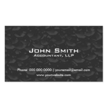 Accounting Financial Metal Elegant Business Card
