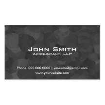 Accounting Financial Professional Business Card