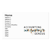 Accounting Genius Business Cards