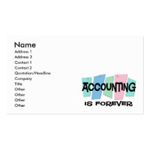 Accounting Is Forever Business Card Template