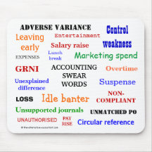 ACCOUNTING SWEAR WORDS mousepad (mulitcolour)