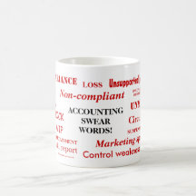 Accounting Swear Words! Rude Mug