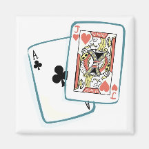 Ace and Jack Poker Cards Magnets
