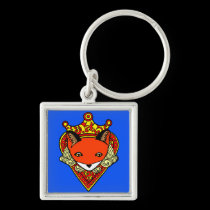 Ace of Hearts Blue Keychain keychains