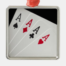 Aces Four of a Kind Ornament