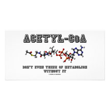 Acetyl-CoA Don't Even Think Of Metabolism Without Photo Greeting Card