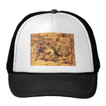 Achilles defeats Hector by Paul Rubens Trucker Hats