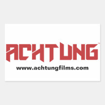 Achtung Website URL Stickers