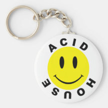 Acid House Smiley Keychain