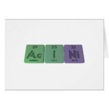 Acini-Ac-I-Ni-Actinium-Iodine-Nickel Cards