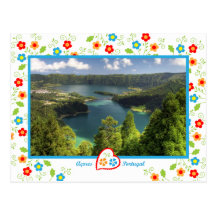 Açores Island - The legendary lagoon Postcard