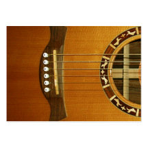 Acoustic 6 String Guitar Business Card Templates