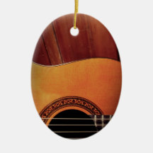 Acoustic Guitar Christmas Ornament