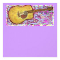 Acoustic Guitar Colours invitations
