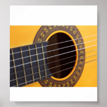 Acoustic Guitar Detail Poster