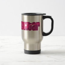 Acoustic Guitar Pink Mug