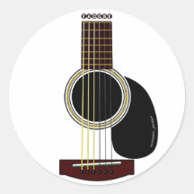 acoustic guitar sticker