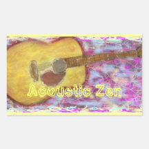 Acoustic Zen Guitar Sticker