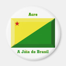 Acre Flag Gem Fridge Magnets