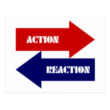 Action-Reaction Postcards