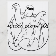 Action Sloth, Go! Full Color Flyer
