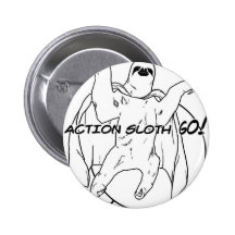 Action Sloth, Go! Pin