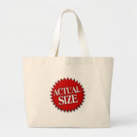 Actual Size Tote Bags