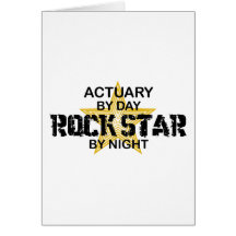 Actuary Rock Star by Night Cards