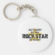 Actuary Rock Star by Night Key Chains