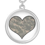 ACU Camo Heart Necklace