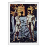 Adam And Eve By Hans Thoma Card