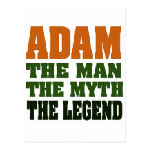 Adam - the Man, the Myth, the Legend! Post Cards