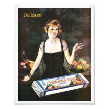 Adam's California Fruit Gum - 1929 Photo Print