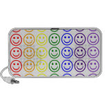 Add Text & Images Gifts: Rainbow Smiley Faces iPhone Speaker