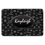 Add Your Name Black Designer Flexible Magnet