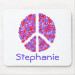 Add Your Name Peace-sign  Mousepad mousepads
