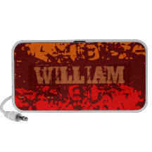 Add Your Name Red Doodle Speaker