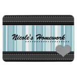 Add Your Own Text Designer Blue Premium Magnet