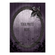Add your photo ornate Gothic frame Greeting Card