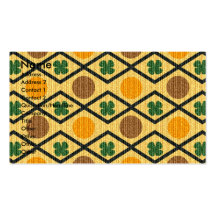 ADD YOUR PHOTO St Pats Cut Out Frame - Clover Business Card