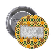 ADD YOUR PHOTO St Pats Cut Out Frame - Clover Pins