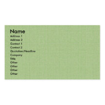 ADD YOUR PHOTO St Pats Cut Out Frame - Gingham Business Card