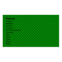 ADD YOUR PHOTO St Pats Cut Out Frame - Shamrocks Business Cards