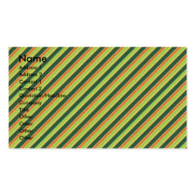 ADD YOUR PHOTO St Pats Cut Out Frame - Stripes Business Card