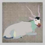 Addax Grey Art Poster posters