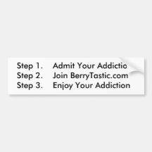 Addiction Bumper Sticker