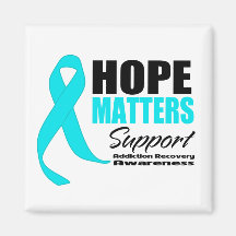 Addiction Recovery Awareness Hope Matters Fridge Magnets